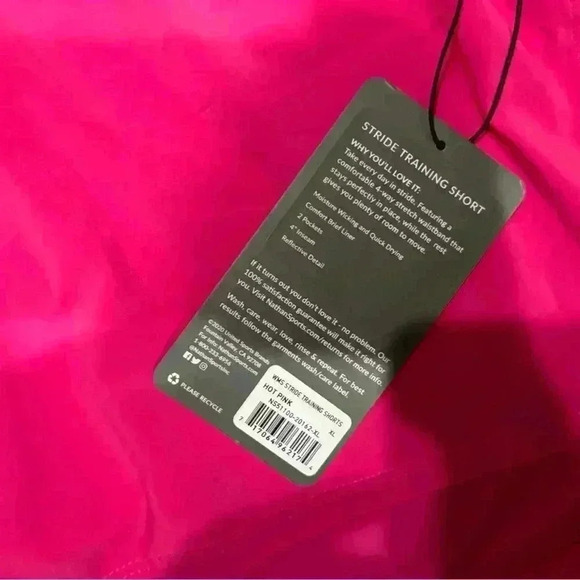 Nathan’s Training Stride Shorts Athletic New With Tags - Picture 8 of 9